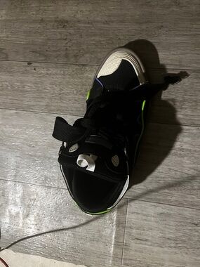 Lanvin Curb Sneakers Black, Purple, and Green